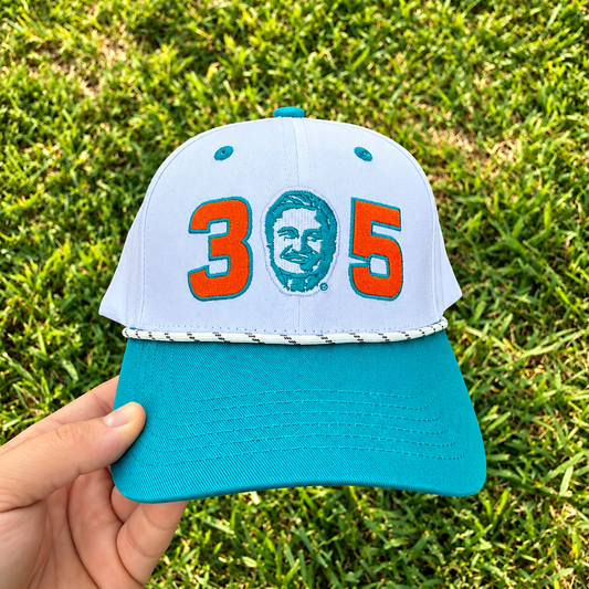 Teal and White - 305 Cap